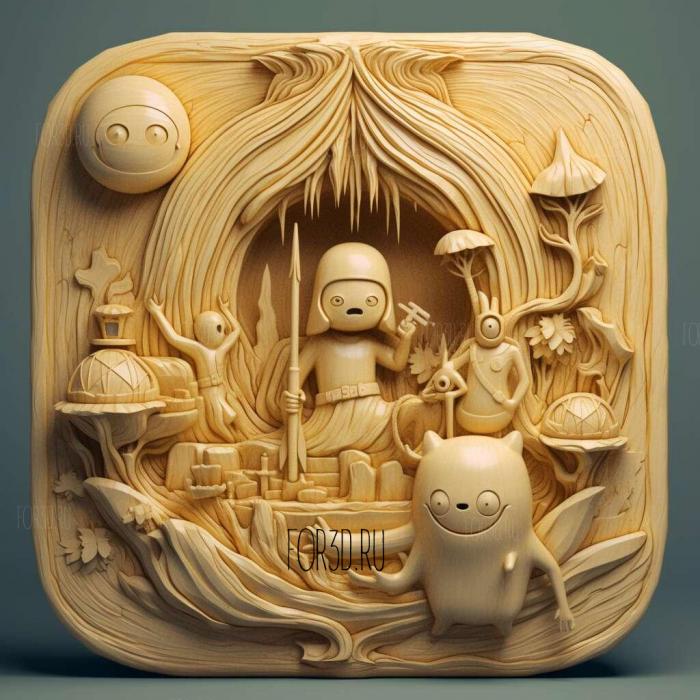 Adventure Time with Finn Jake series 2 stl model for CNC